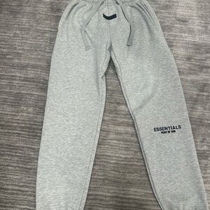 Fear of God Essentials Light Gray Joggers
